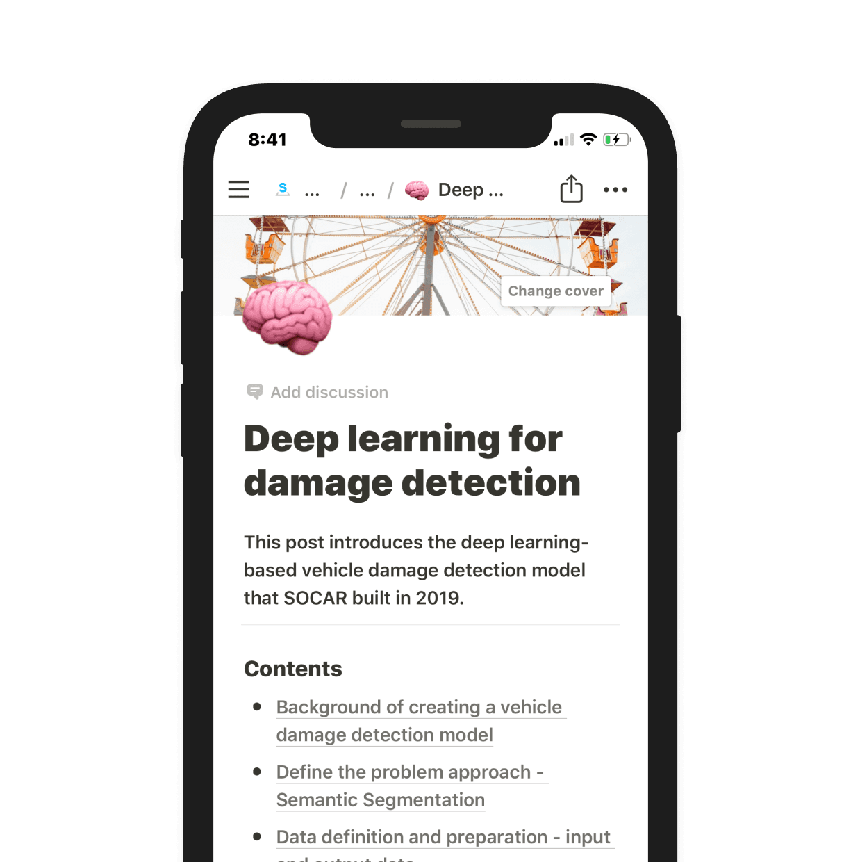 Using Notion’s editor, the team can focus on writing high-quality drafts quickly.