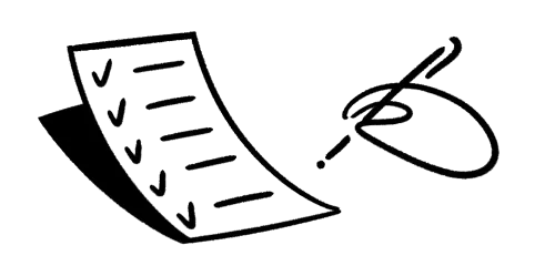 チェックリストのイラスト